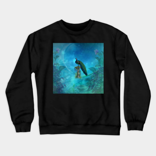 The unique beauty of the fascinating peacock Crewneck Sweatshirt by Nicky2342